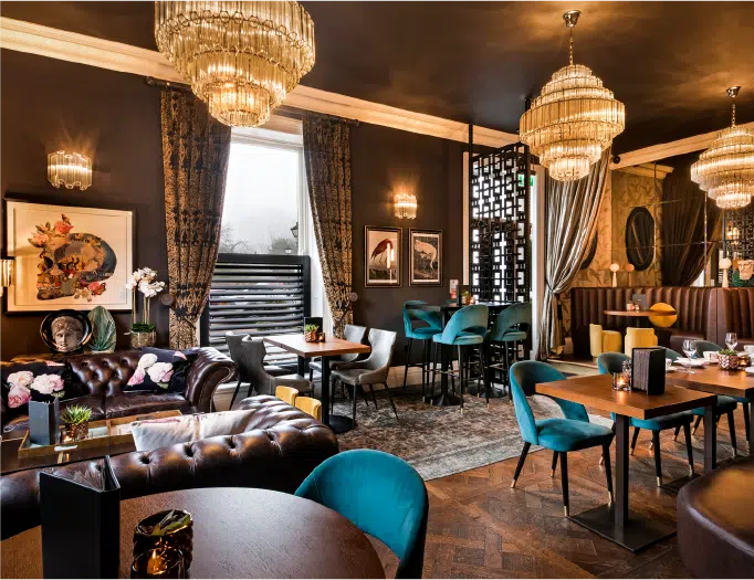 Interior lounge at Manor House Lindley