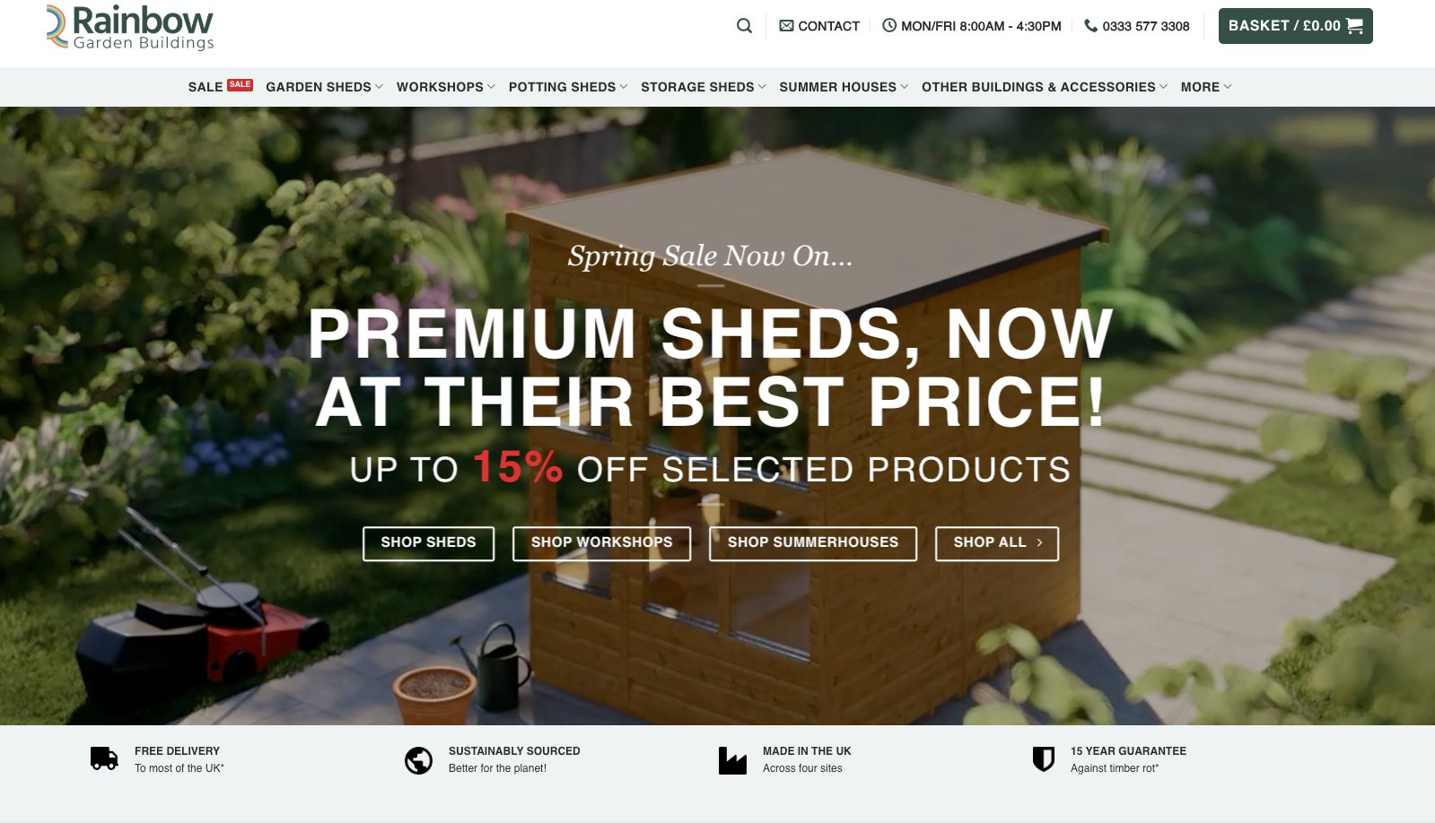 Rainbow Garden Buildings website