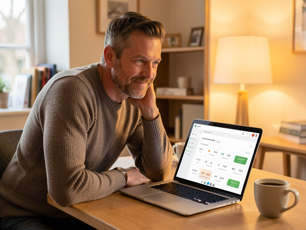 Business owner reviewing their weekly AI answering service call report