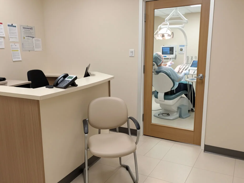 Dental practice reception desk - the front line for incoming patient leads