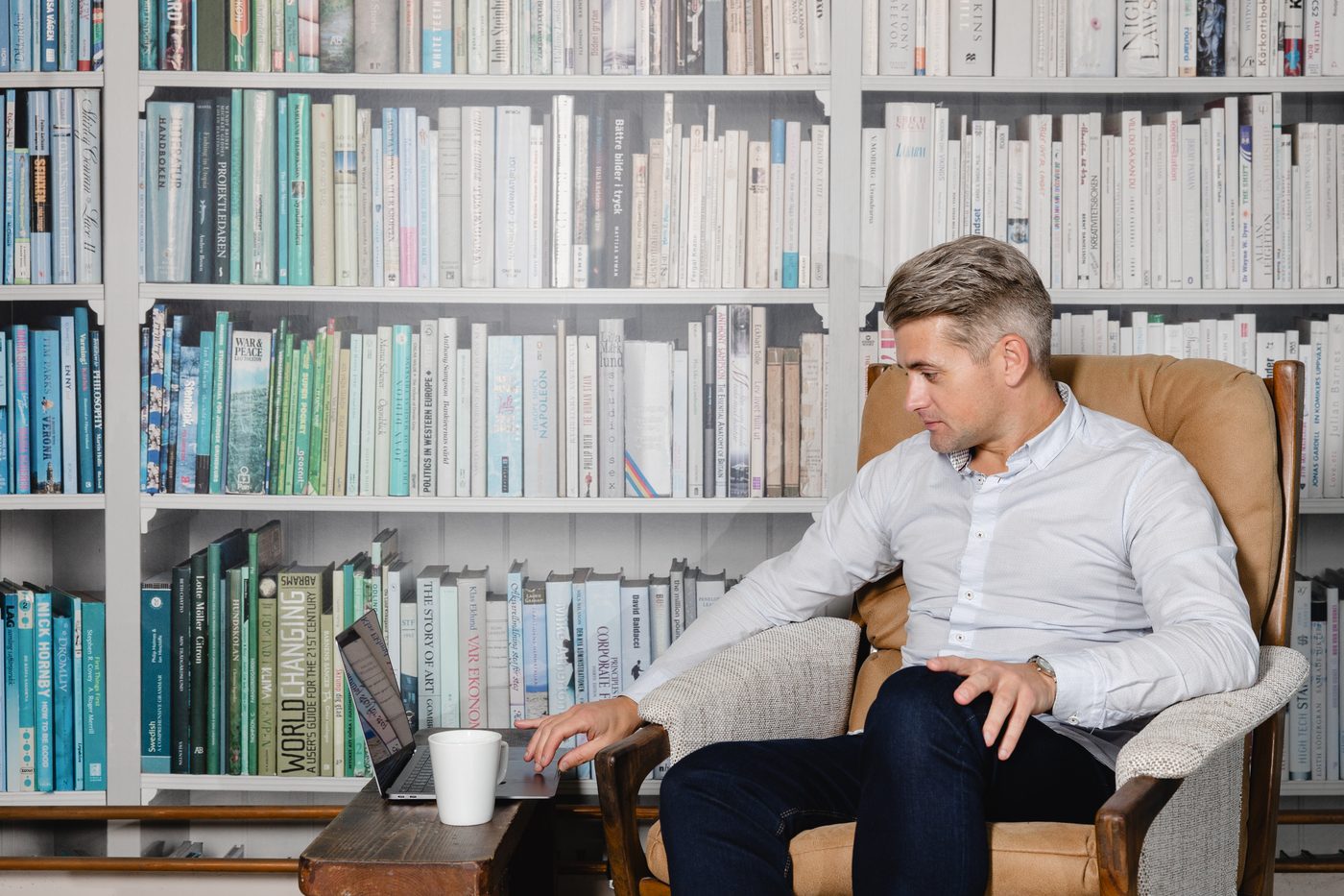 Phil, founder of Sway Digital, working